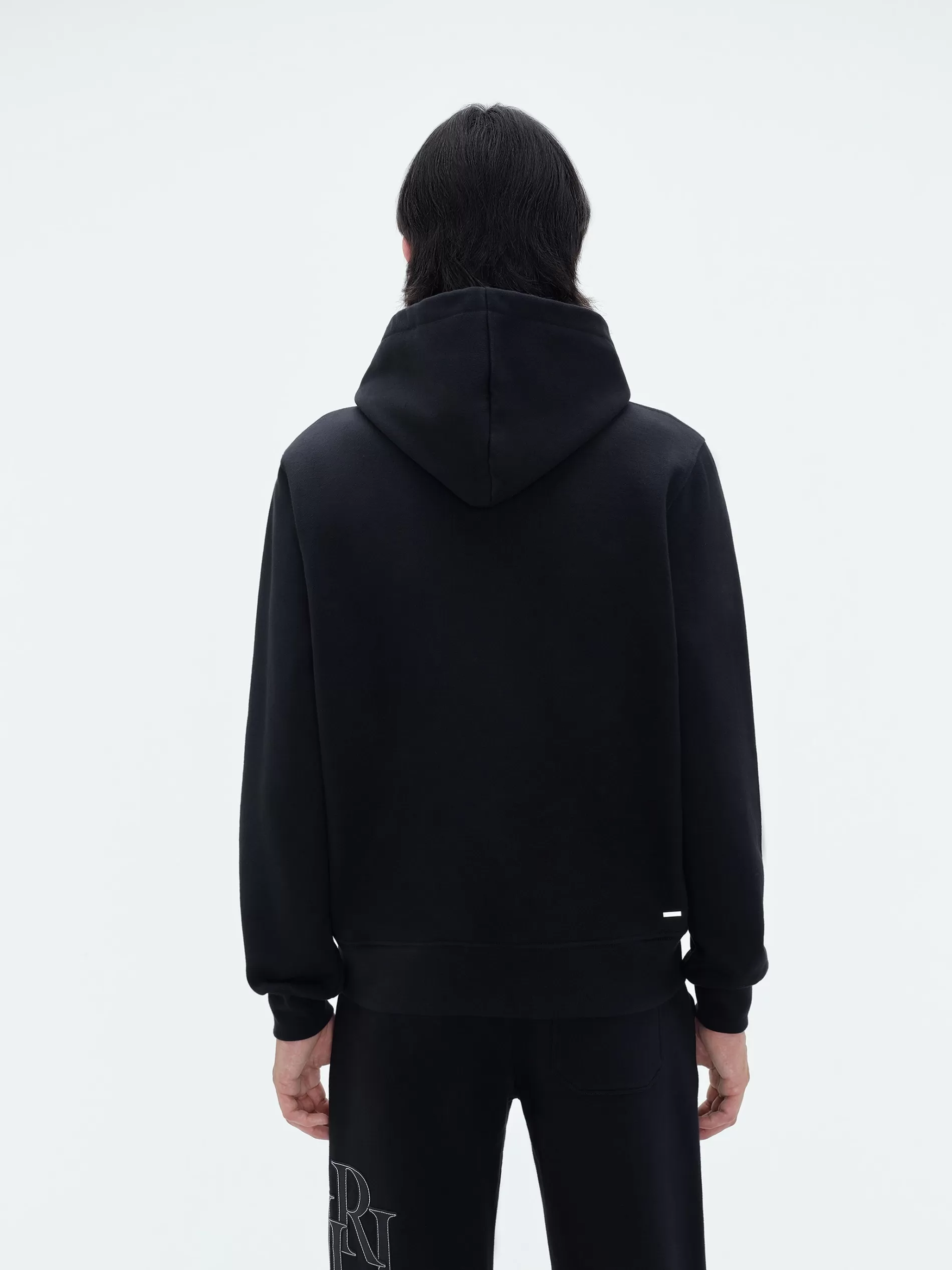 AMIRI Sweatshirts> STAGGERED LOGO HOODIE BLACK