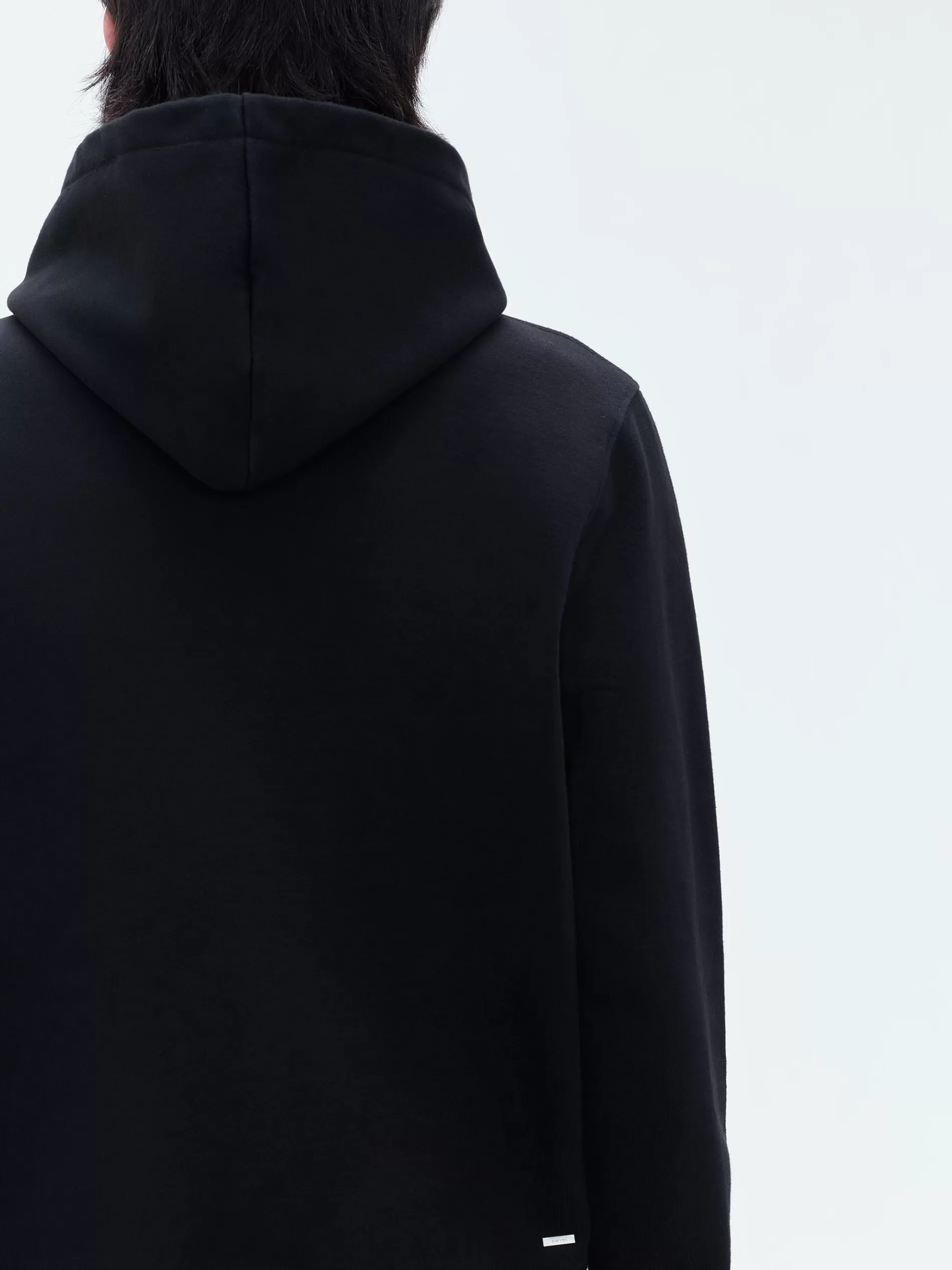 AMIRI Sweatshirts> STAGGERED LOGO HOODIE BLACK